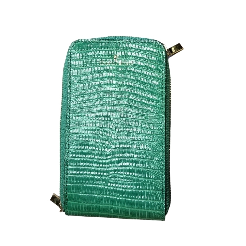 Chiara Ferretti Aqua Green Blue Clutch Wallet